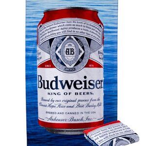 Budweiser Beach Towel * Brand New with Tags * 34" X 64".